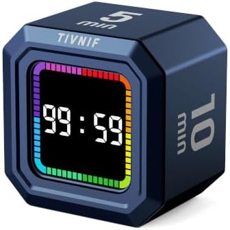 Kitchen Timer Visual Timer for Kids Color Display Gravity Sensor Cube