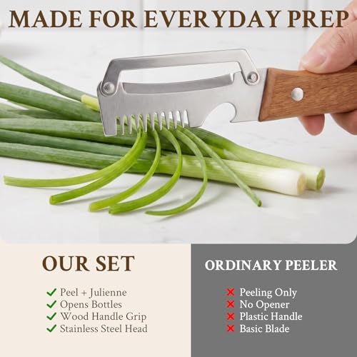 2026 Upgrade Vegetable Peeler and Julienne Peeler Set, Stainless Steel