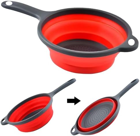 Kitchen Collapsible Colanders Set,Collapsible Colanders with