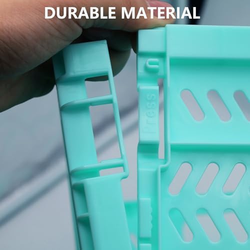 20L Folding Plastic Storage Crates, 4 Pack