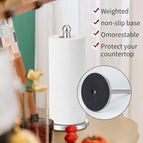 Kaishun Countertop Paper Towel Holder for Standard Rolls