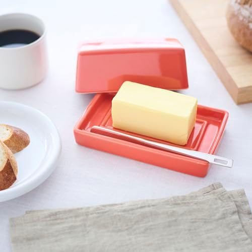 ZERO JAPAN Compact Butter Dish for Countertop, Fits West Coast Butter