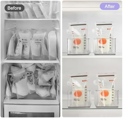 Hudgan Breastmilk Storage Containers, 4 Pack