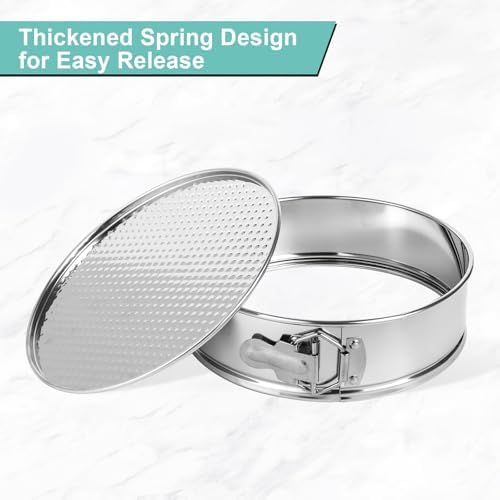 9 Inch Cheesecake Pan, Leakproof 304 Stainless Steel Springform Pan