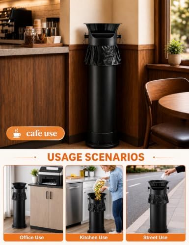 Espresso Knock Box Garbage Bag, 15kg Heavy Duty Thick Bin Liners for