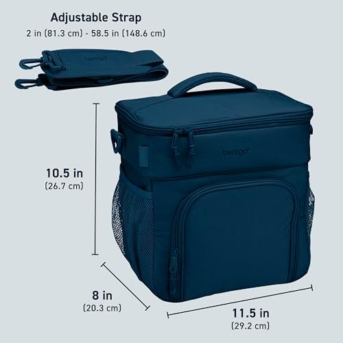 Bentgo Prep Deluxe Insulated Meal Prep Lunch Bag for Adults, Holds 5
