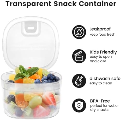 2-in-1 Insulated Food Jar with a Snack Container - 15oz Kids Soup