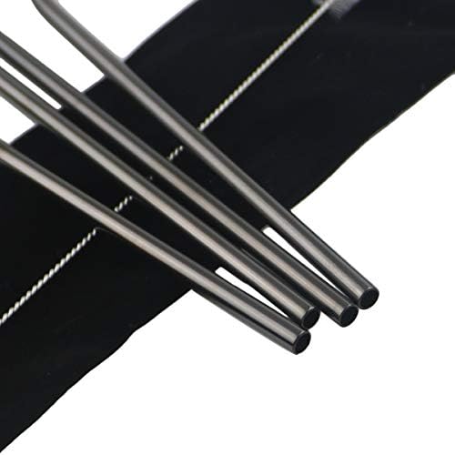 Metal Straws Stainless Steel Straws 8.5" Drinking Straws Reusable