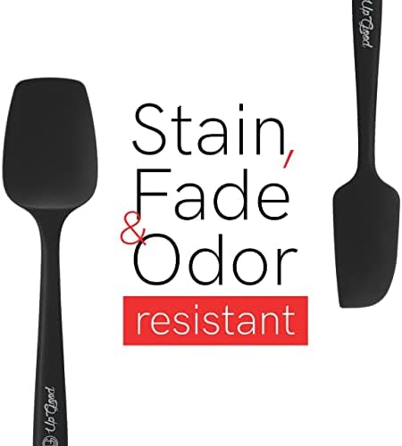 UpGood Silicone Spatula Set, 4 Pcs, Black