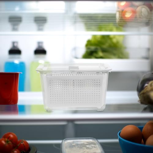 Sealing Storage Container with 2 Compartments for Vegetables