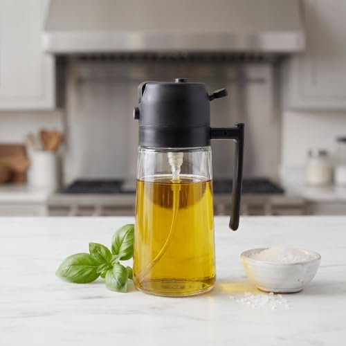 Reusable Oil Dispenser Bottle and Vinegar Cruet