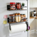 2-Pack Magnetic Paper Towel Holder with Shelf