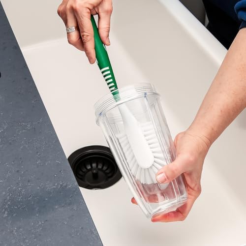 LIBMAN Kitchen Scrub Brush with Long Handle - 3 Pk Kitchen Brush for