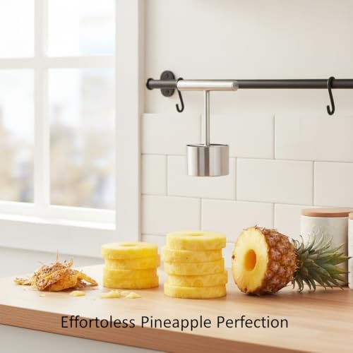 Stainless Steel Fruit Corer and Slicer for Pineapple, Apple, and Pear