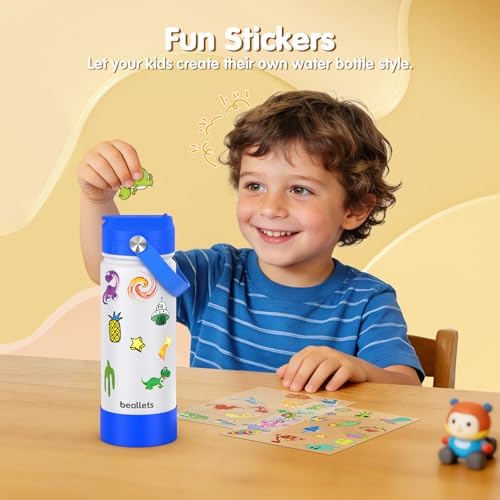 18oz Kids Insulated Water Bottle, 2 Pack Straw Cup