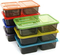 Youngever 7 Sets Thick Large Bento Lunch Box 40 Ounce, Meal Prep