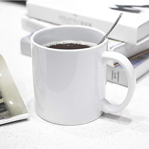 BYCNZB 22oz white Super Large Ceramic Coffee Mugs Large Handles Set of