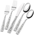 Silverware Set for 4, 20 Piece Stainless Steel Flatware Cutlery Set
