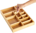Juvale Drawer Organizer Tray - 8-Slot Drawer Divider for Utensils
