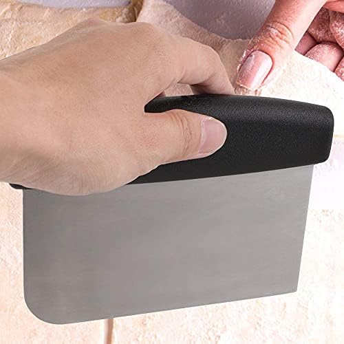 Multipurpose Bench Scraper Kitchen Utensil, Stainless Steel Metal