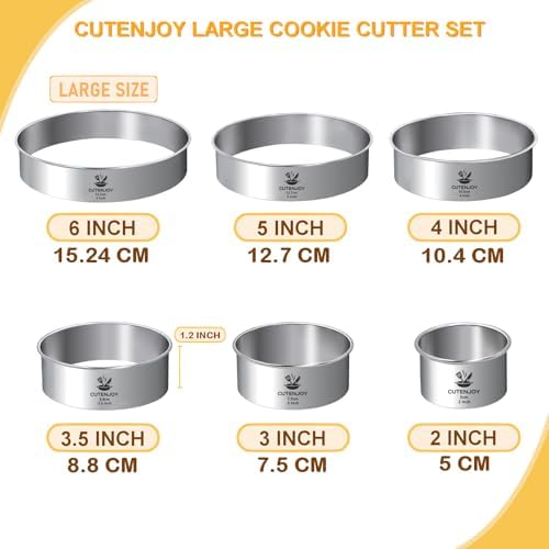 6-Piece Round Cookie Cutter Set