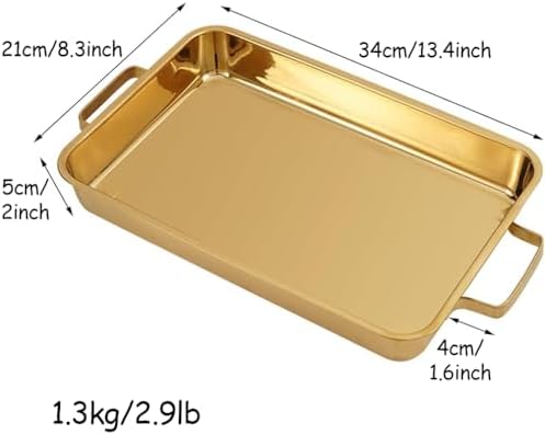 Rectangle Spanish Paella Pan, Stainless Steel Seafood Lobster Plate