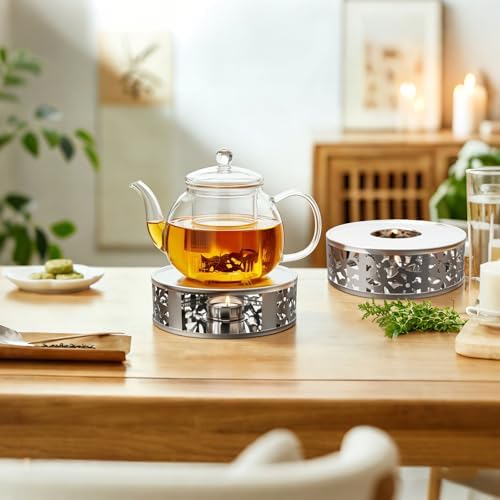 Tea Warmer Petals Silhouette, 2 Pack