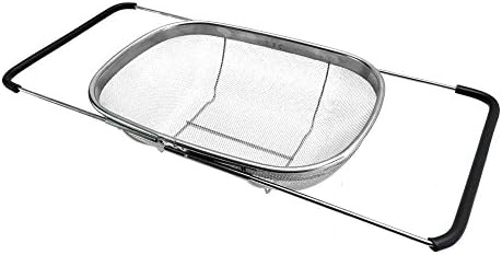 Uniware® High Quality Over The Sink Colander Strainer, Large, 13.5 x
