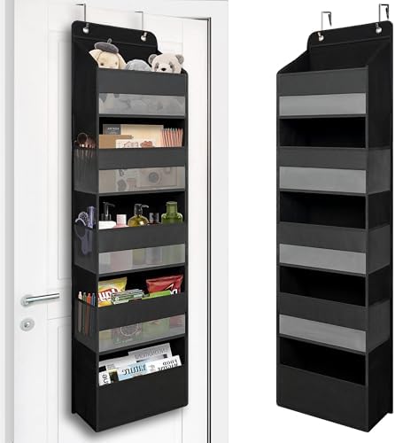 Over the Door Organizer, 5 Shelf, Black
