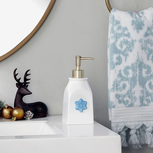 SKL Home Seasonal Soap/Lotion Dispenser Set with 7 Holiday Magnets