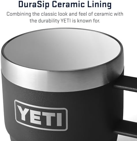 YETI Rambler 6 oz Stackable Mug, Stainless Steel, Vacuum Insulated