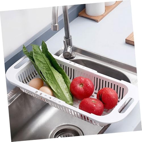 3pcs Expandable Kitchen Colander Strainer Basket, PP over Sink Drain