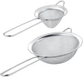 Set of 2 Stainless Steel Mesh Strainers for Kitchen - 5.5 inch Round