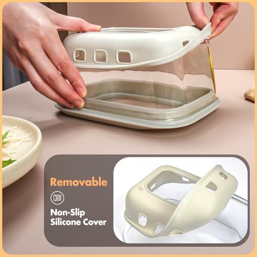 46OZ Glass Cheese Grater with Container