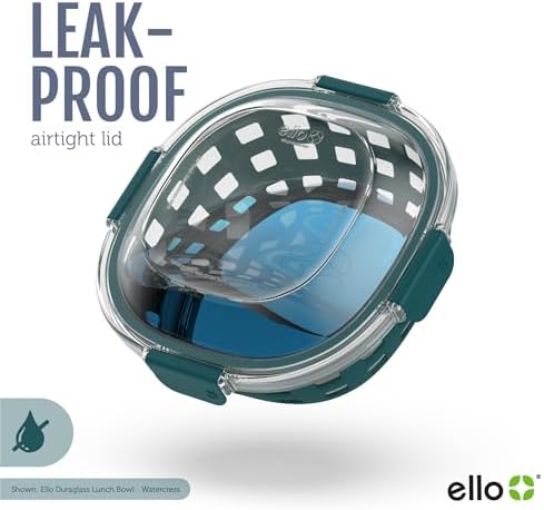 Ello 5-Cup DuraGlass Glass Lunch Bowl with Airtight Lid