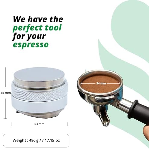 53mm Espresso Tamper and Distributor - Dual-Head Coffee Leveler for