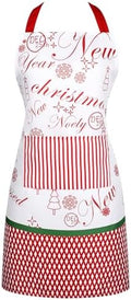 TRIWORKS Christmas Apron with Pocket Women Kitchen Apron for Cooking
