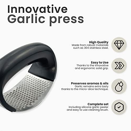 Cuisinly Stainless Steel Garlic Press