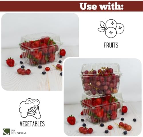 75-Pack Quart Produce Containers for Farmers Markets