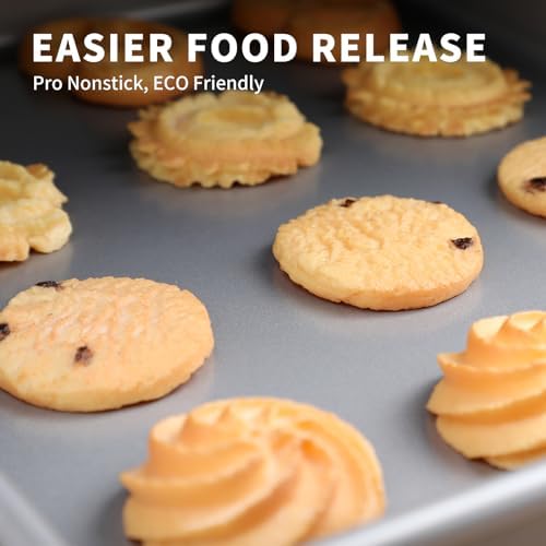 2-PACK Toaster Oven Pan, Carbon Steel Compact Toaster Oven Tray