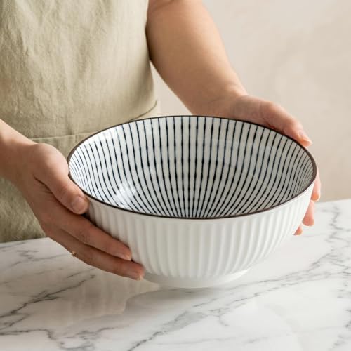 QINLANG 60 oz Large Soup Bowl, Pho Bowls, Japanese Ramen Bowls Set of