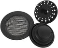 3 Piece Black Stainless Steel Sink Strainer Stopper Set