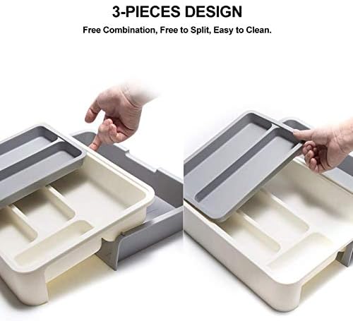 Yosoo Expandable Silverware Drawer Organizer – BPA-Free Plastic