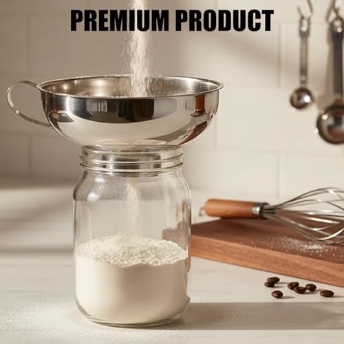 Stainless Steel Canning Funnel for Filling Mason Jars