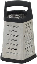 Winco 5 Sides Black 5-Sided Grater with Soft Grip Handle