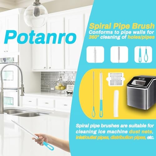 Potanro Ice Machine Cleaner Brush Set, 14Pcs