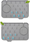 2 Pieces Kitchen Sink Splash Guard 8.3" Mini Sink Faucet Mat Faucet