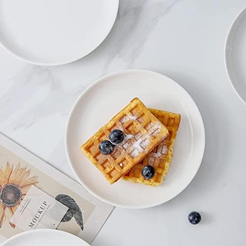 Ceramic Appetizer Plates, 5.6 Inch Small Dessert Plates Set of 16