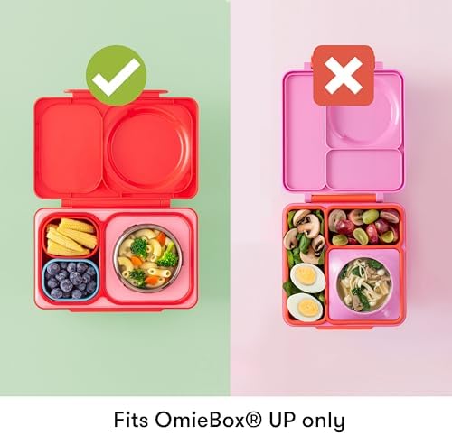 Omie OmieBox UP Leakproof Dip Containers, 2 Pack, Blue/Orange