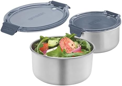 Smash Stainless Steel Snack Pots 300ml/10oz 2 Pack
